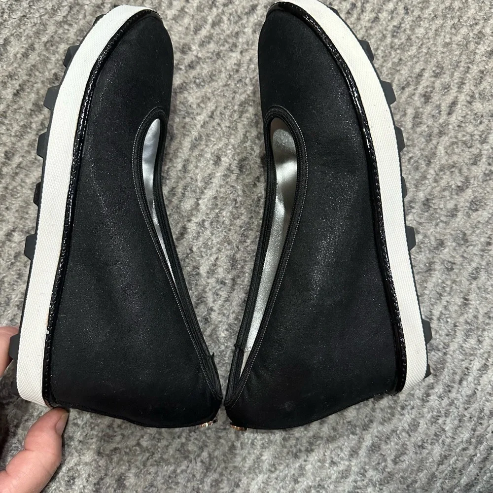 Girl's Stuart Weitzman Black Ariana Clare Wedges, NWT!